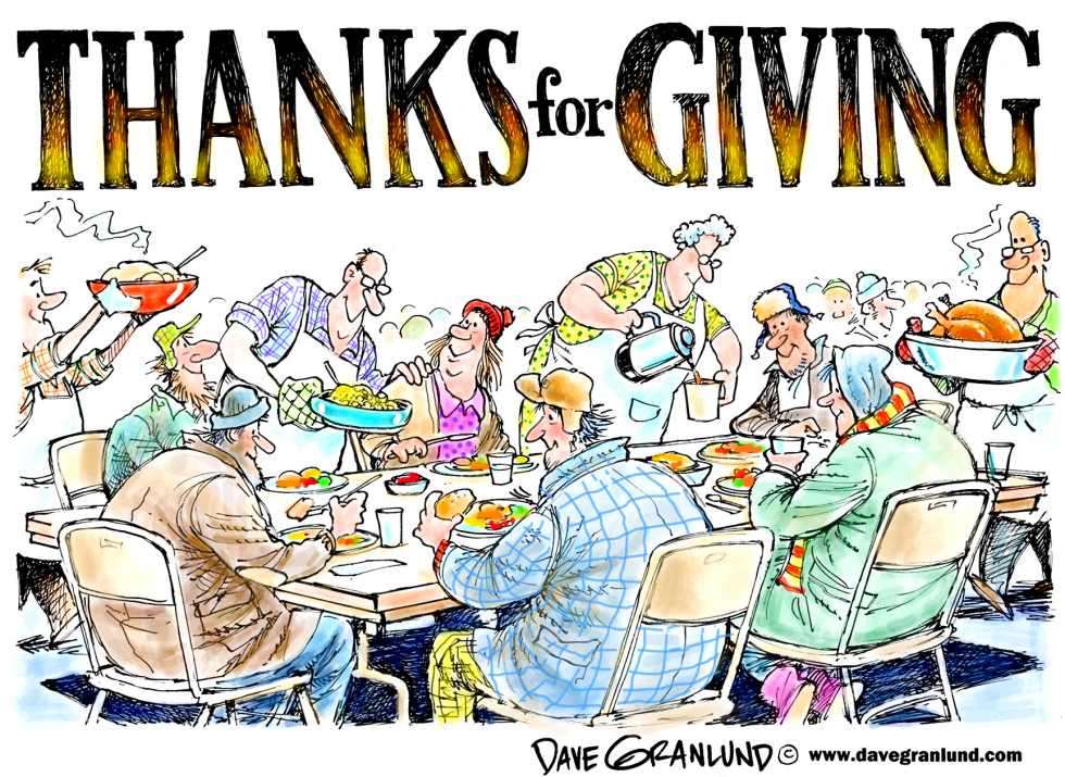  THANKS FOR GIVING by Dave Granlund