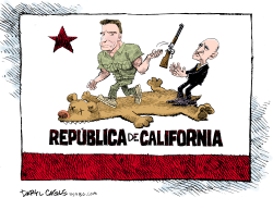 TRANSFERENCIA DEL GOBERNADOR DE CALIFORNIA by Daryl Cagle