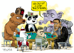 OBAMA PLAYS POKER  by Daryl Cagle