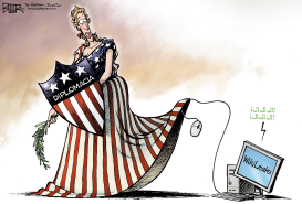 LA RISITA DISCRETA DE WIKILEAKS  by Nate Beeler