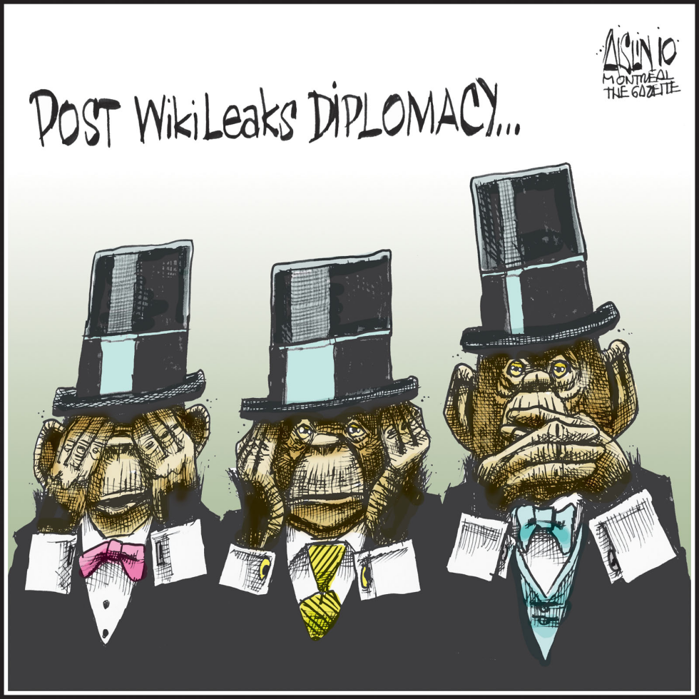  POST WIKILEAKS DIPLOMACY by Aislin