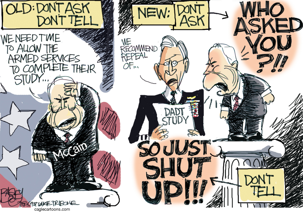  DONT ASK OR TELL by Pat Bagley