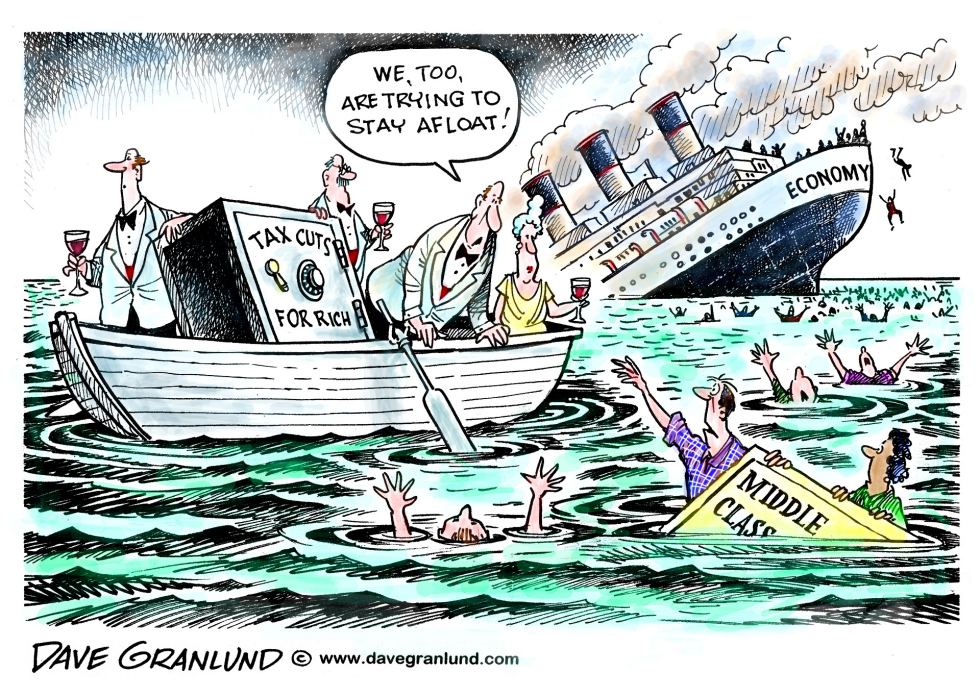  TAX CUTS FOR RICH by Dave Granlund