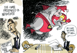 LUCHA LIBRE GOP by Pat Bagley