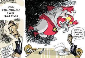 LUCHA LIBRE DEL GOP  by Pat Bagley