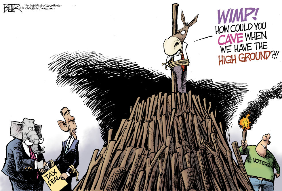  OBAMA WIMPS OUT by Nate Beeler