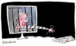 JULIAN ASSANGE IN JAIL  by Christo Komarnitski