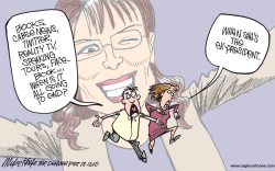 PALIN OVEREXPOSURE by Mike Keefe