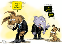 OBAMA BEGS FOR TAX DEAL   by Daryl Cagle