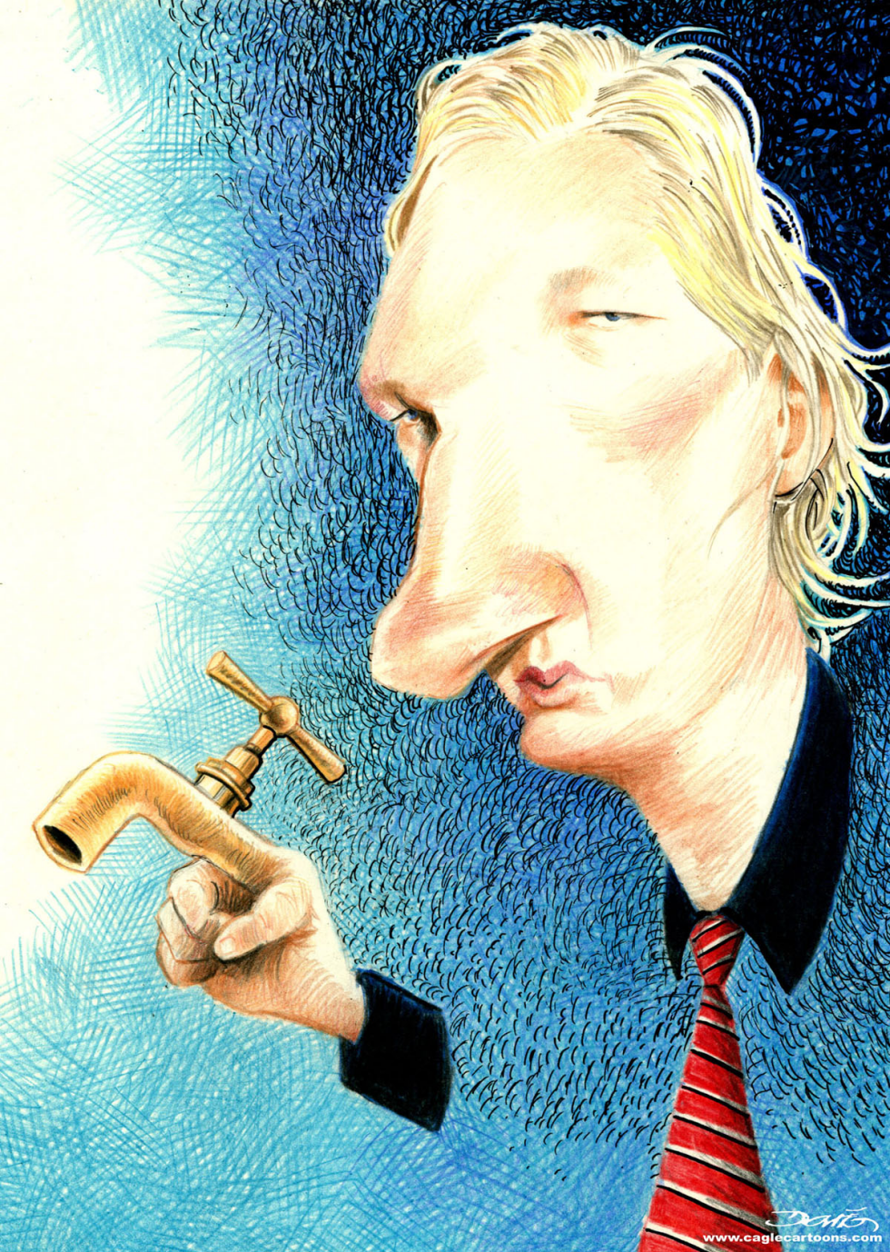  JULIAN ASSANGE by Dario Castillejos