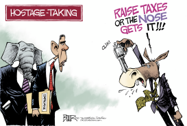 TAX HOSTAGE by Nate Beeler