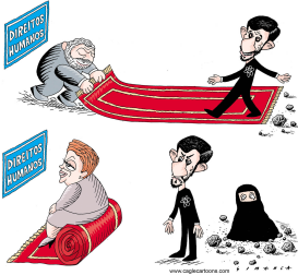 AHMADINEJAD, LULA Y DILMA ROUSSEFF by Osmani Simanca