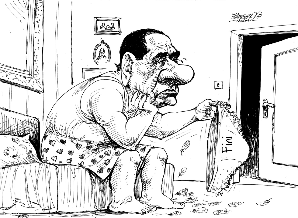  BERLUSCONI`S PAIN by Petar Pismestrovic