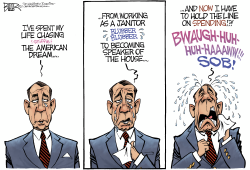 BOEHNER GETS EMOTIONAL by Nate Beeler