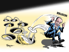 BERLUSCONI SURVIVES by Paresh Nath