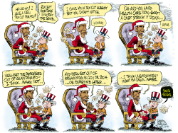 SANTA OBAMA  by Daryl Cagle