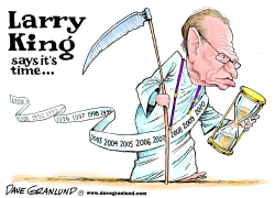 LARRY KING TV SHOW ENDS by Dave Granlund