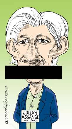 JULIAN ASSANGE by Arcadio Esquivel