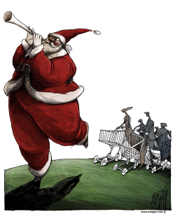 PIED PIPER SANTA  by Angel Boligan