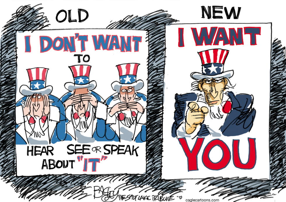  DONT ASK TELL  by Pat Bagley