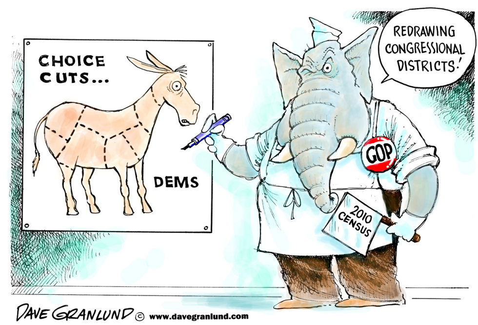  CONGRESSIONAL DISTRICTS REDRAWN by Dave Granlund