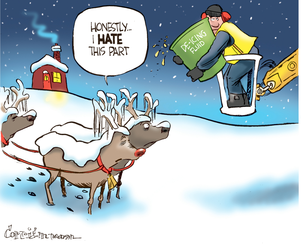  REINDEER GET DE-ICED by Patrick Corrigan