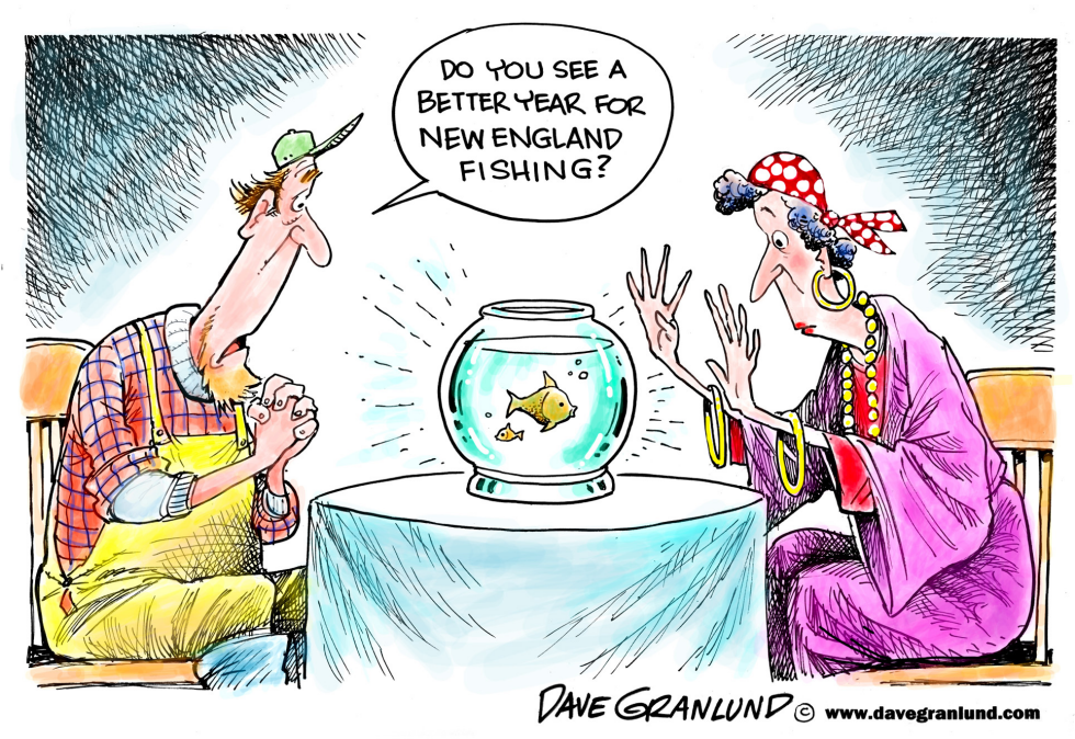  NE FISHERMEN AND NEW YEAR HOPES by Dave Granlund