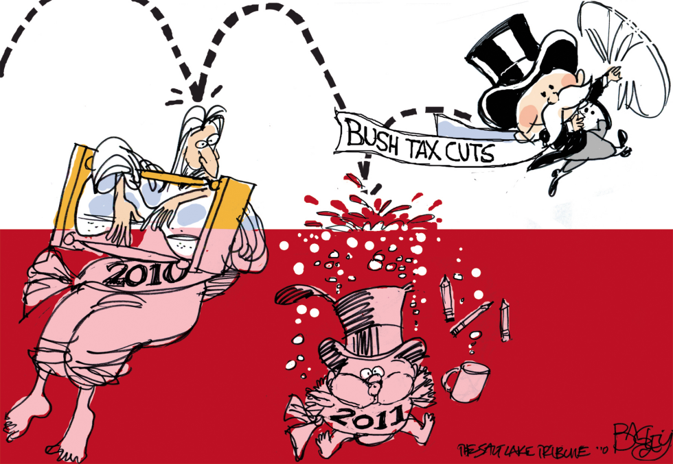  DROWNING NEW YEAR by Pat Bagley