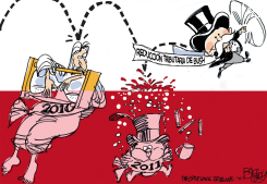 AHOGANDO AL AñO NUEVO  by Pat Bagley