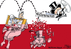 AHOGANDO AL AñO NUEVO  by Pat Bagley