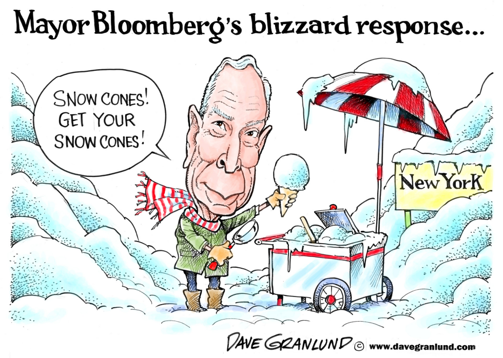  BLOOMBERG AND BLIZZARD RESPONSE by Dave Granlund