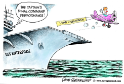 USS ENTERPRISE CAPTAIN REMOVED by Dave Granlund