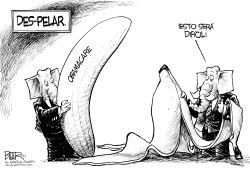 CUBRIENDO LA BANANA by Nate Beeler