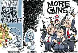 MORE GUNS by Pat Bagley