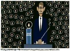 OBAMA VISITS TUCSON by David Fitzsimmons