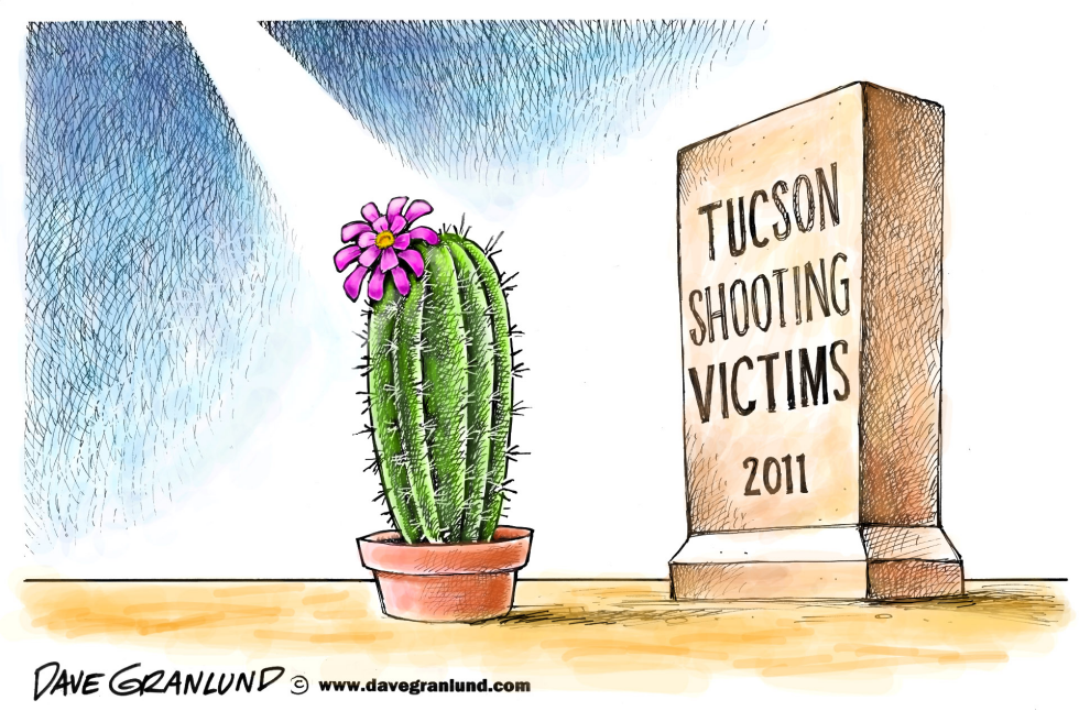  TUCSON SHOOTING VICTIMS TRIBUTE by Dave Granlund