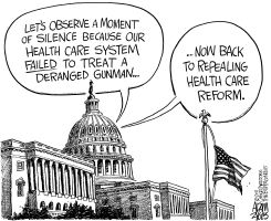 HEALTH CARE SYSTEM FAIL by Adam Zyglis