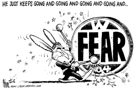 FEAR JUST KEEPS GOING AND by Mike Lane