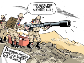 CUTTING DEFENCE BUDGET by Paresh Nath