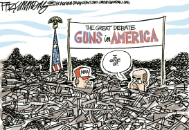 THE UNITED STATES OF NRA by David Fitzsimmons