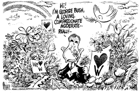 COMPASSIONATE MODERATE BUSH by Mike Lane