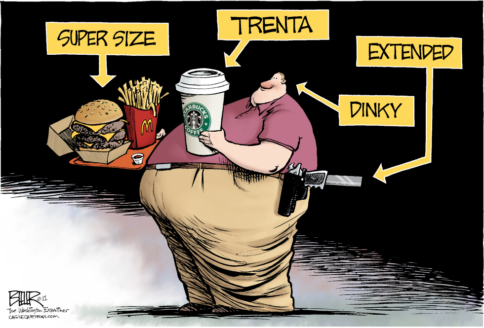  BIGGER IS BADDER by Nate Beeler