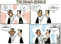 THE KINGS SPEECH by David Fitzsimmons