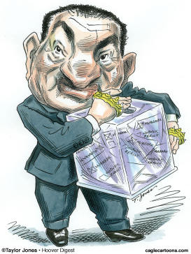 HOSNI MUBARAK HOLDS TIGHT  by Taylor Jones