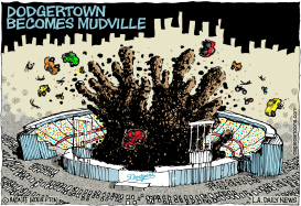 LOCAL CA DODGERTOWN BECOMES MUDVILLE by Wolverton