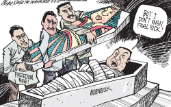 EGYPTIAN UPRISING by Mike Keefe