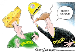 SUPER BOWL XLV FANS by Dave Granlund