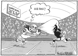 SUPER BOWL LXV by Bob Englehart