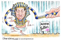 MUBARAK EXIT by Dave Granlund