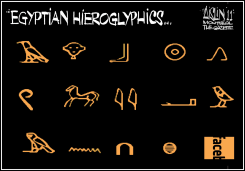 EGYPTIAN HIEROGLYPHICS  by Aislin